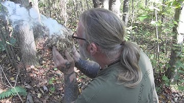 Creating a Fire with Aspen Punk wood and the Sun