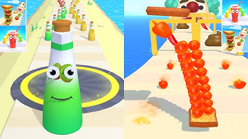 ✅ Juice Run Vs Sandwich Runner All Levels New Update Gameplay Walkthrough