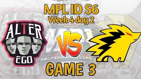 Alter Ego vs Onic Esport Game 3 MPL ID S6 Week 4 day 2 #MPLID