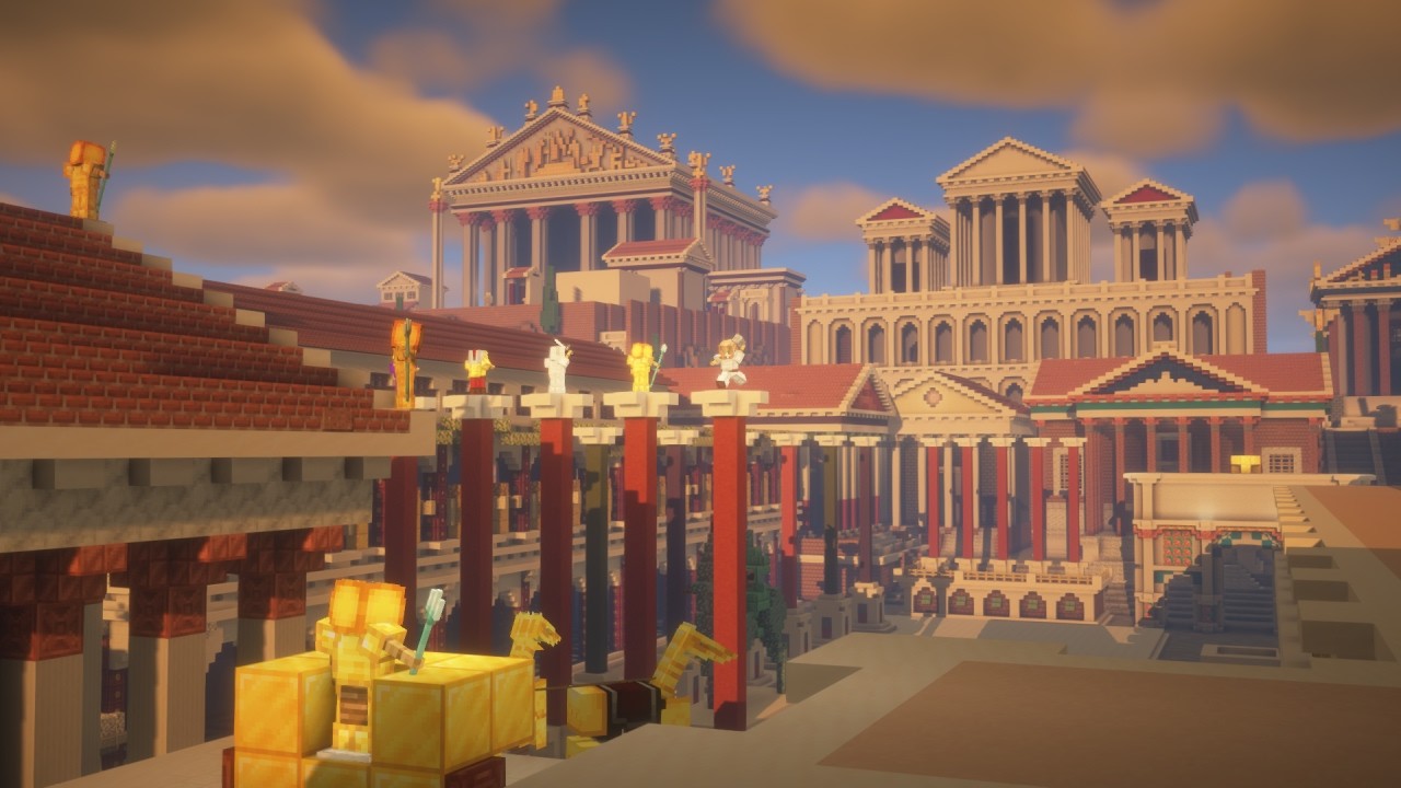 ANCIENT ROME IN MINECRAFT reconstruction - YouTube