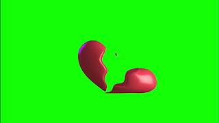 ✔️GREEN SCREEN EFFECTS: borken heart animation