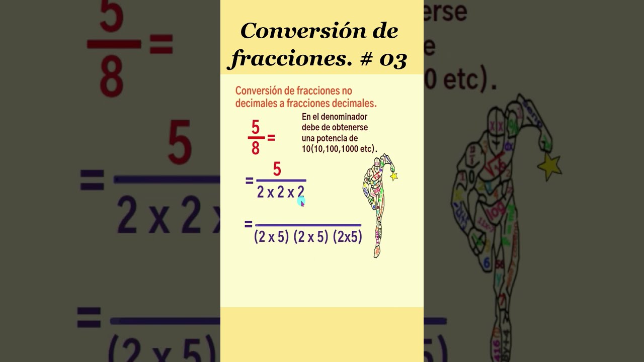 Como pasar numeros decimales a fracciones