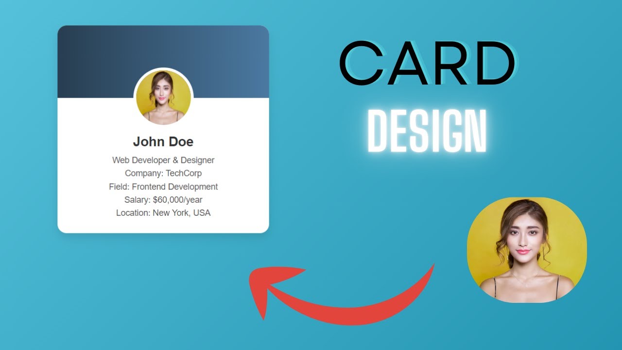 Profile Card UI Design using Html & CSS | html css project | chatgpt ...