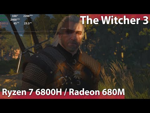 The Witcher 3 | AMD Ryzen 7 6800H APU | Radeon 680M (RDNA2) | 900p-1440p