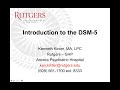 Introduction to the dsm5