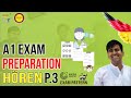 Goethe Zertifikat A1 HÖREN | listening test part 3 | German A1 Goethe Exam | BY Dev Sir