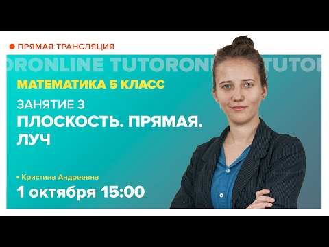 Плоскость. Прямая. Луч. 5 класс | Математика TutorOnline