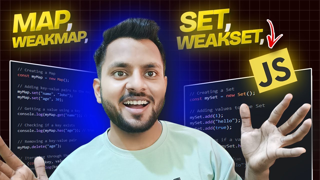 Map, Set, WeakMap, WeakSet in JavaScript | DSA in JavaScript - YouTube