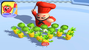 FRUIT RUSH 🧅🍈🌶️ GAME ALL LEVELS iOS, Android GAMEPLAY WALKTHROUGH NEW UPDATE LEVEL FR23