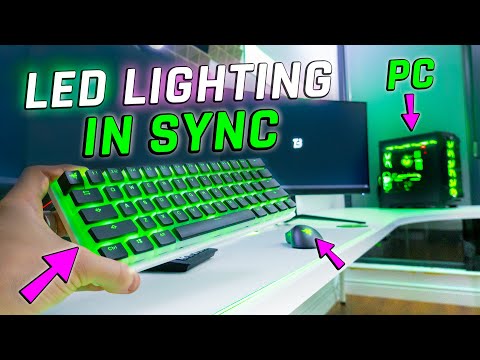 How I synced LED Lighting ✅ RAZER + ASUS + MSI + Nanoleaf