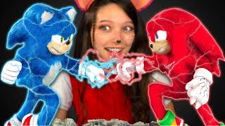 Battle Between Sonic And Knuckles | Realistic Diorama With Popular Characters