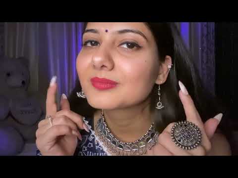 Hindi ASMR Therapy |  Girlfriend Roleplay- whispering| jewellery| cute challenges