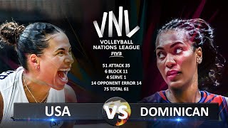 USA vs Dominican Republic | Women&#39;s VNL 2024