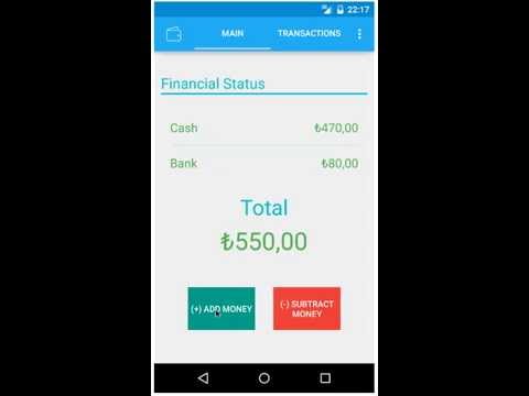 my wallet personel money activity tracking app youtube