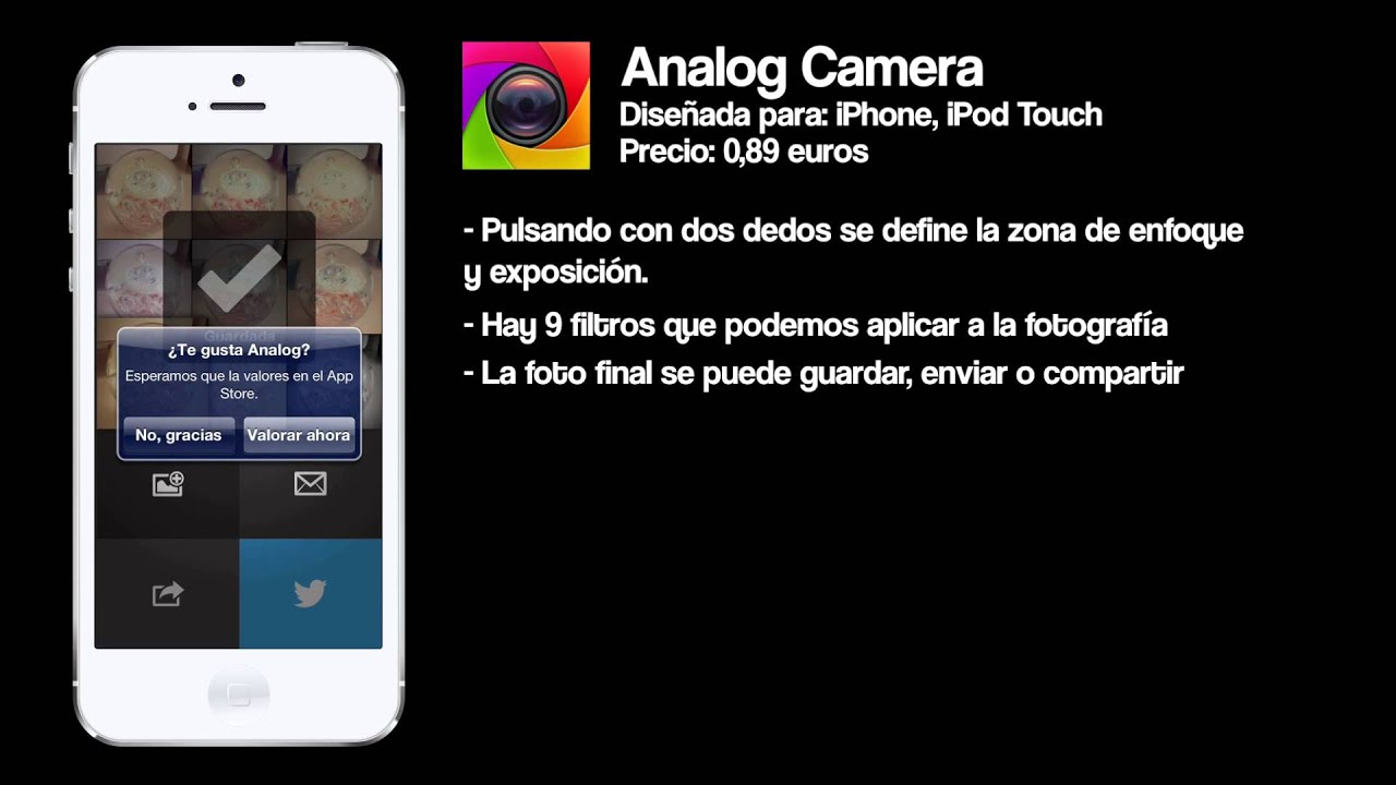 Analog Camera, aplicación para aplicar filtros a las fotos smartphone 5g