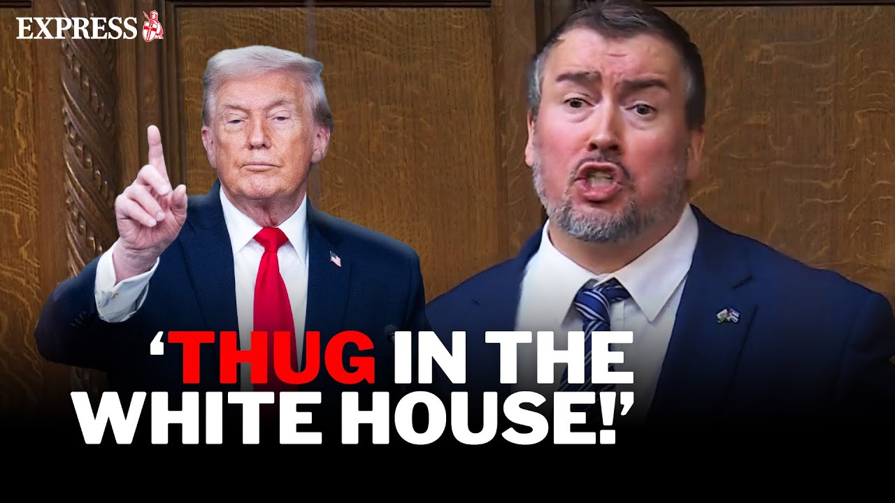 Unhinged Rant Labour MP shouts during UNHINGED rant at Trump in the Commons - YouTube