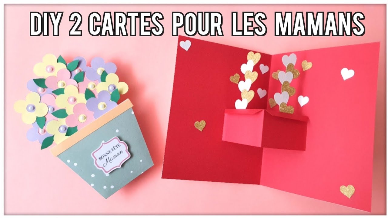 DIY Cartes | 2 idées de cartes pour la Fête des Mères | Facile et rapide | Scrapbookingbysissi