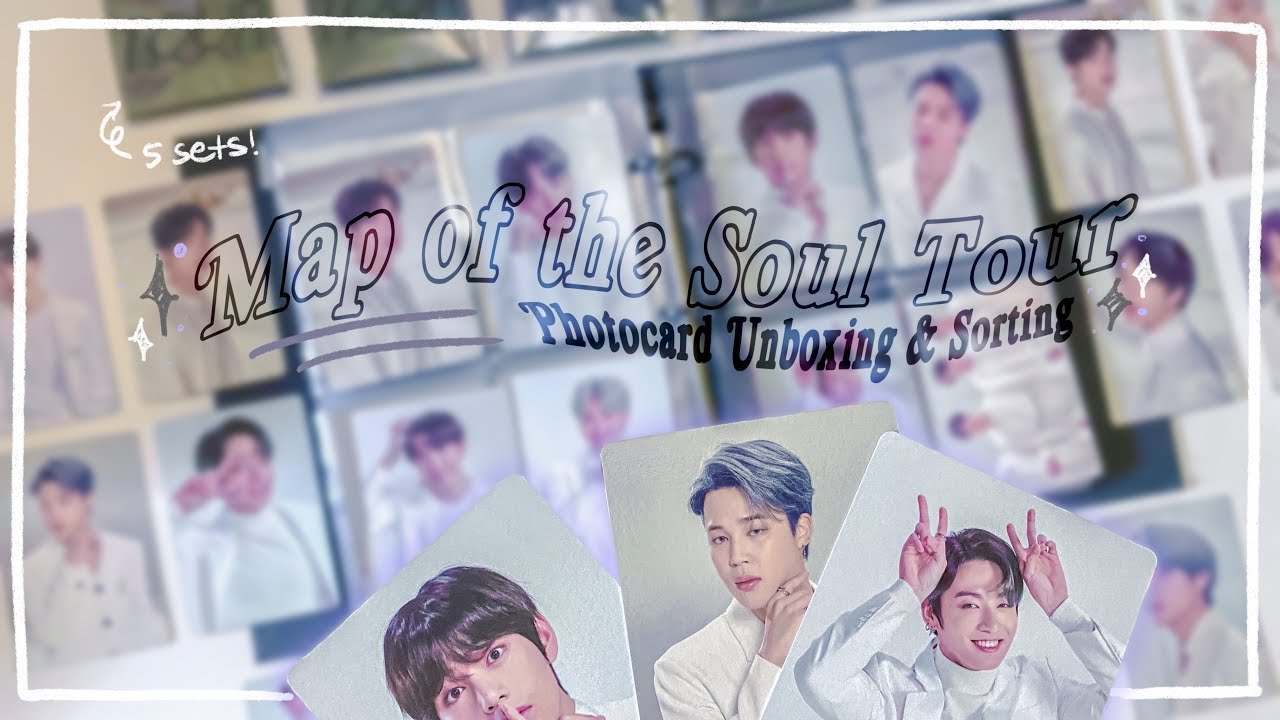 ✨ UNBOXING & SORTING BTS Map of the Soul Tour Photocards