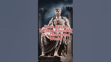4 Stoic Hacks To Stay Focused In a Distracted World #stoicphilosophy