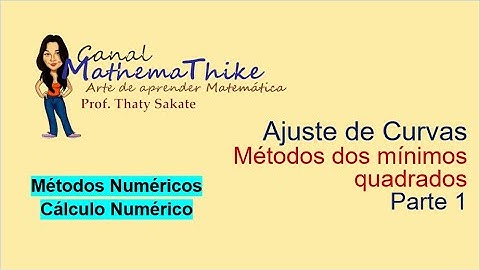 Ajuste de Curvas  - Método dos mínimos quadrados - parte 1