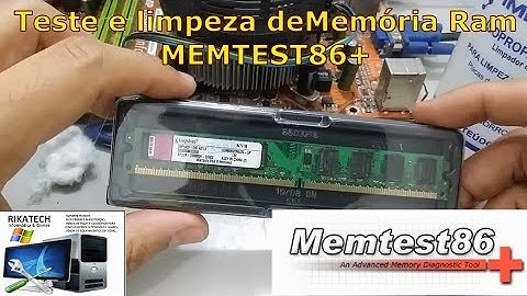 Teste de Memória Ram - MEMTEST86+