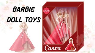 How to make Barbie doll Toy with canva free version | canva tutorial
