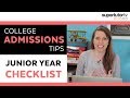 Junior Year College Readiness Checklist! Are you ready to apply to college?