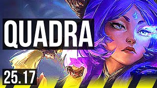 YUNARA & Maokai vs JINX & Alistar (ADC) | Quadra, 52k DMG, Godlike, 16/5/12 | KR Master | 25.17