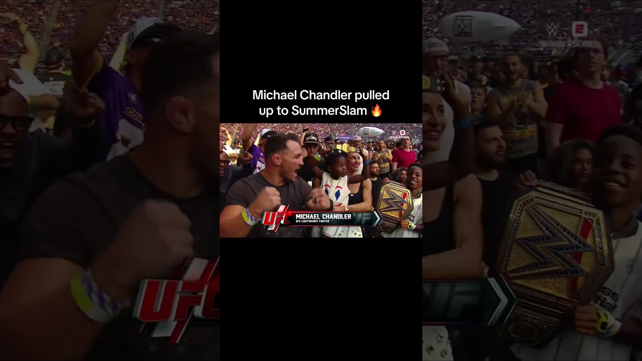 Michael Chandler pulled up to WWE SummerSlam 👏