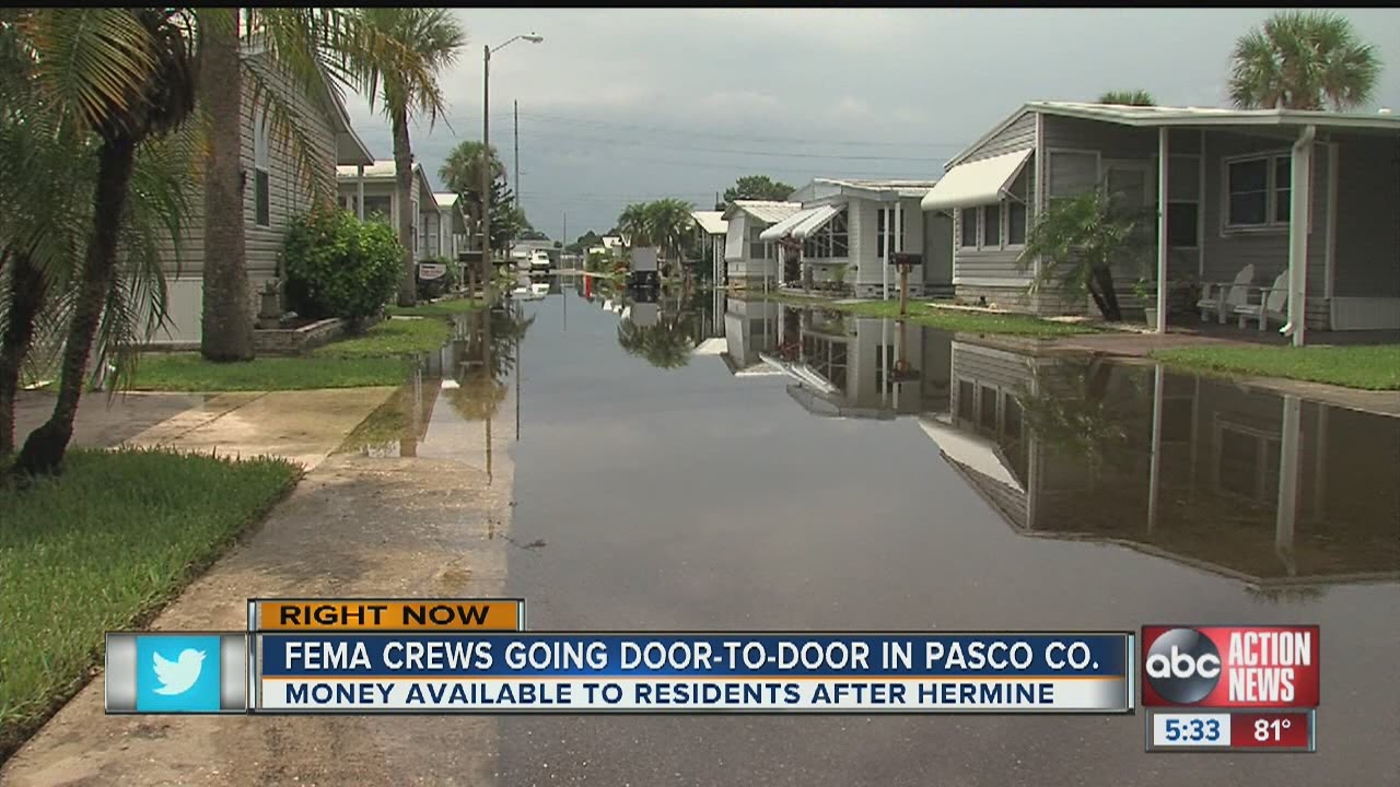 FEMA crews in Tampa Bay to help residents register for flood relief ...