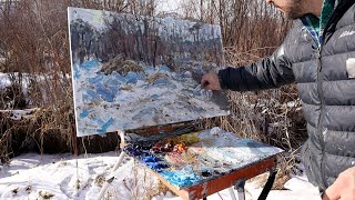 Plein Air Painting in Winter
