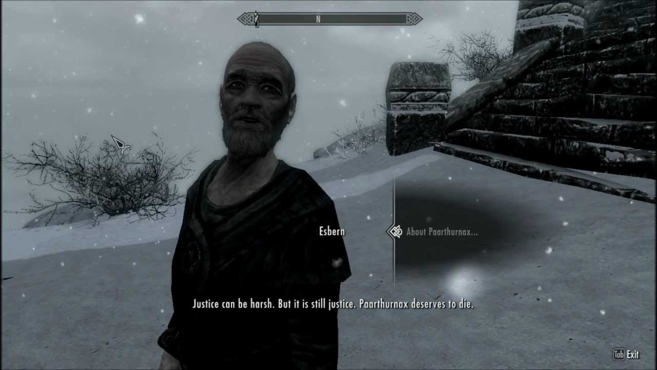 Skyrim - Kill Paarthurnax? FUS RO DAH! - YouTube