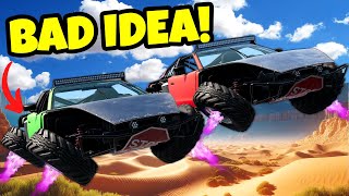 Flying Car Race in The Desert Leads to BIG Crashes in BeamNG Drive Mods! screenshot 4