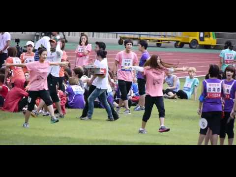 【APink】Park Chorong and Yoon Bomi danced  hip-hop @ 110827 MBC Idol Athletics Championships