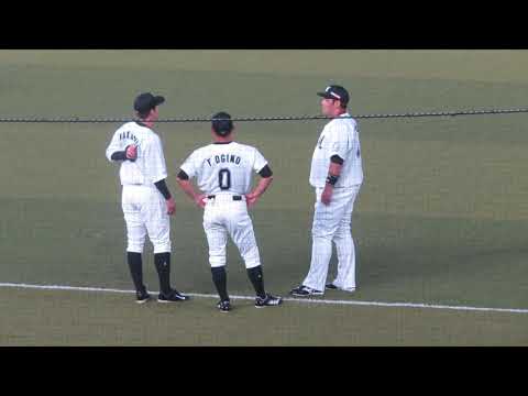 20.9.25　荻野貴司久々のマリン！試合前のストレッチ　千葉ロッテ対福岡ソフトバンク