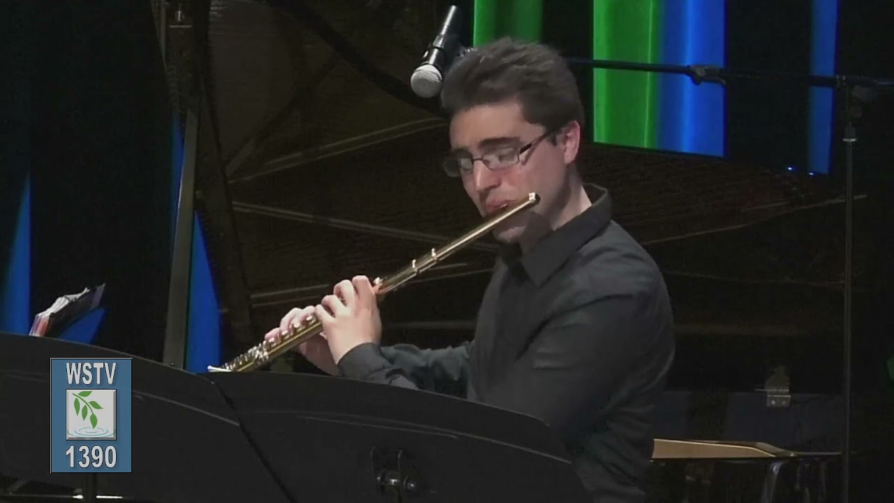 Ricardo Gil, flute; Grace Ludtke, harp, perform J. S. Bach/Charles Gounod Ave Maria -April 14, 2021