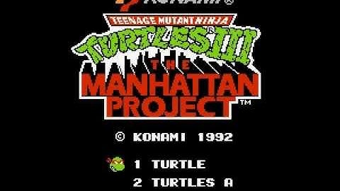 Teenage Mutant Ninja Turtles 3: The Manhattan Project Intro NES
