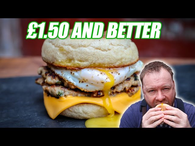 I made my own sausage and egg 'McMuffin' for 56p and it was better