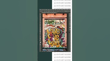 Add Graffiti To A Old Wooden Wall in Photoshop #reels