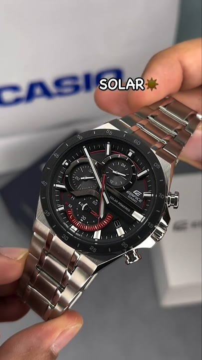 Edifice Casio Solar Powered #elegantwatches #luxurywatchesformen #luxurywatch