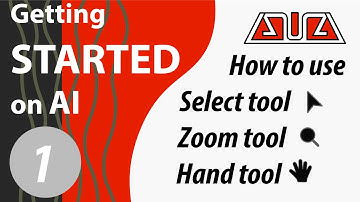 How to use Select too, Zoom tool, & Hand tool in Illustrator #1/4
