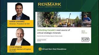 Renmark Virtual Non-Deal Roadshow CSE - VLTA | OTCQB - VOLMF (Chicago)