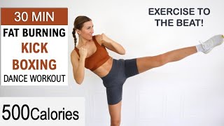 30 Min Fat Burning Kickboxing DANCE Workout | Sweaty HIIT | Exercise to the Beat | No Repeat