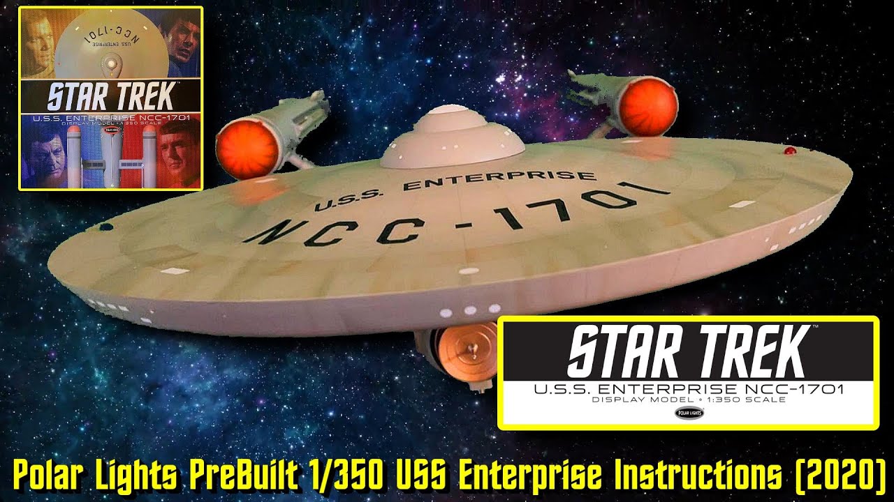 Polar Lights STAR TREK Pre-Built USS Enterprise NCC-1701 Complete