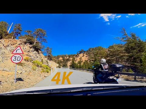 A Relaxing Drive in Troodos Mountains - Cyprus.