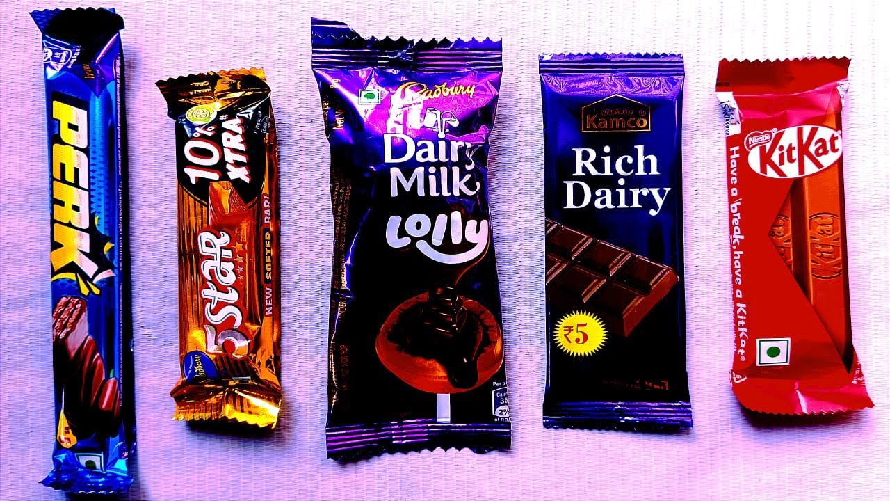 Cadbury vs Kitkat vs Dairy Milk VS 5Star VS Somelots Candy VS Munch
