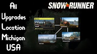 SnowRunner - All Upgrade Locations Michigan USA
