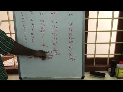 How to Calculate coefficient of correlation the easy way : Engineering Mathematics Videos