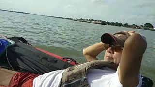 Hobie island adventure  trimaran sailboat at Bang Sai, Chao Phraya river