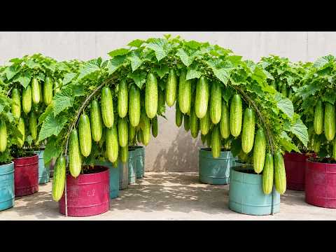 No Garden Needed! Grow Tons of Cucumbers in Containers